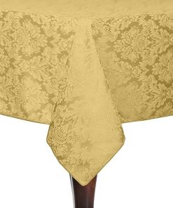 Ultimate Textile Saxony 54 x 120-Inch Rectangular Damask Tablecloth